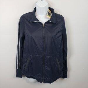 NEW ~ Tangerine Jacket Womens Small S  Blue Pockets Workout Active  NWT / A258